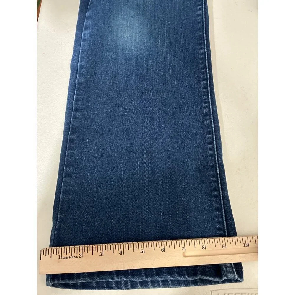 Levis 529 Jeans Womens Size 16 Curvy Bootcut Mid-Rise Stretch Dark Blue